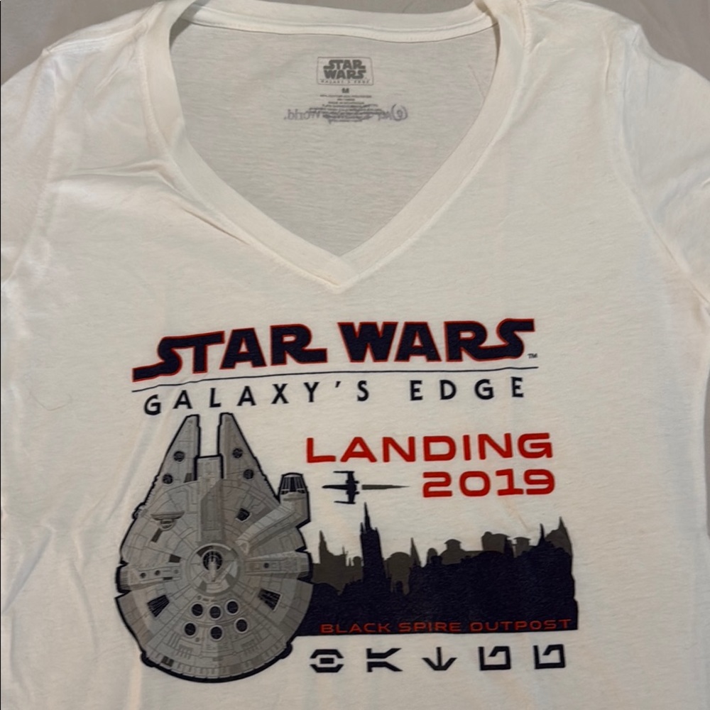 Disney White Star Wars Short Sleeve Tee